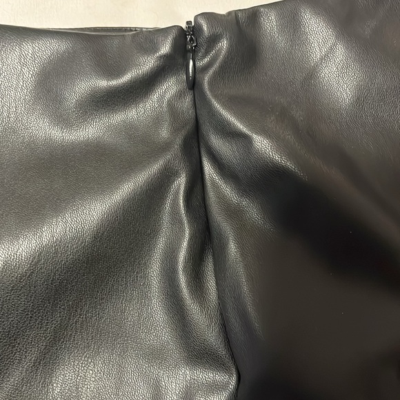 Zara Faux Leather Midi Skirt - Picture 6 of 7